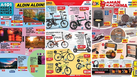 İndirim Günleri Başlıyor! 7 - 13 Kasım Haftasında A101, BİM ve ŞOK Aktüel Ürünler Listesinde Ne Var?