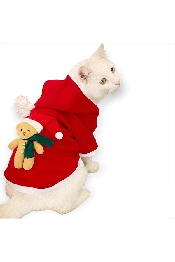 11. Yeni yıl yaklaşırken kediniz için de bir kostüm alın derim.