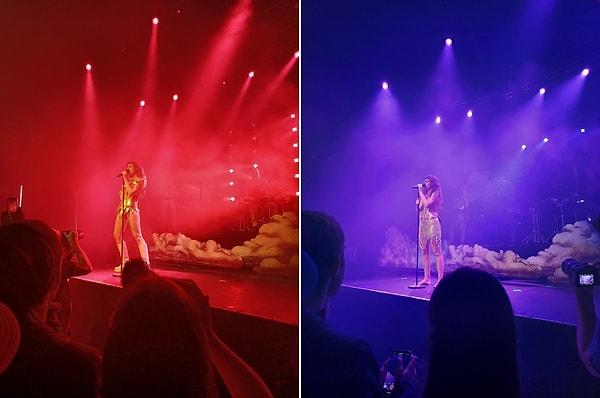İngiltere'de konser veren Tove Lo, sahne kıyafetleriyle de ilgi odağı olurken memeleri açtığı anlarıyla da sosyal medyada gündem oldu.