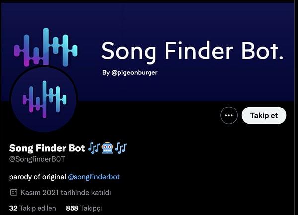 @songfinderbot ile tweetteki videoda çalan şarkıyı öğrenin.