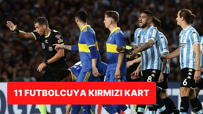 Hakem Futbolcuları Sahadan Sildi: Boca Juniors ile Racing Club Arasında Oynanan Finalde Tam 11 Kırmızı Kart!