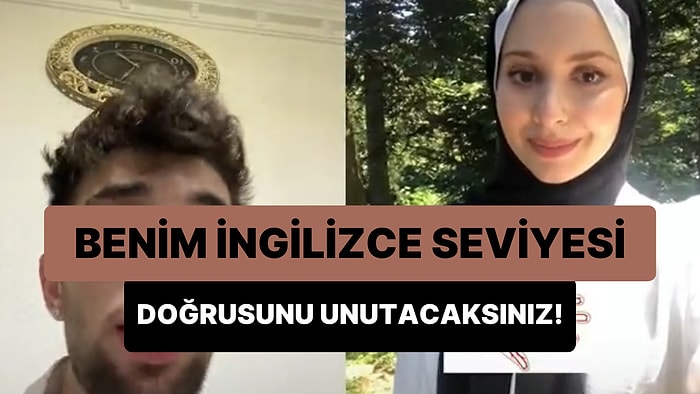 C1 Seviye Kelimelerin İngilizcelerini Söylemeye Çalışan Gencin Yerlere Yatıran TikTok Düeti