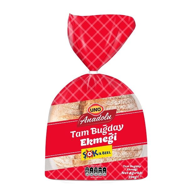 Uno'nun Anadolu Tam Buğday Ekmeği de dahil ekmek çeşitleri