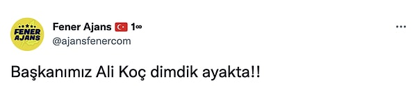 Sosyal medyadan Ali Koç'a geçmiş olsun mesajları geldi.