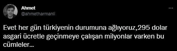 Asgari ücretin an itibarıyla 295 dolar olmasıyla ifade etti.