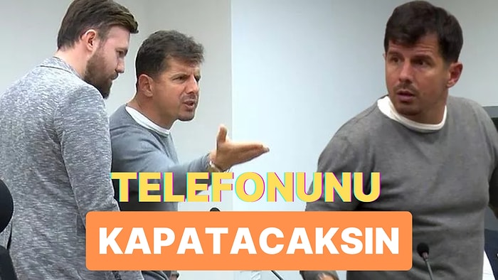 Basın Toplantısı Sırasında Cep Telefonu Sesine Sinirlenen Emre Belözoğlu Bir Gazeteciyle Tartışma Yaşadı