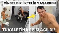 Cinsel Birliktelik Yaşadığı Esnada Tuvaletin Kapısını Açan Görevliyi Döven Adamın Akıllara Ziyan Görüntüleri