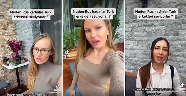 Rus kadınlar Türk erkeklerin neden sevildiğini, 'Çünkü ihanet etmezler, işten sonra ev işlerine yardım ederler, cimri değiller pahalı hediyeler alırlar' diyerek açıkladılar.