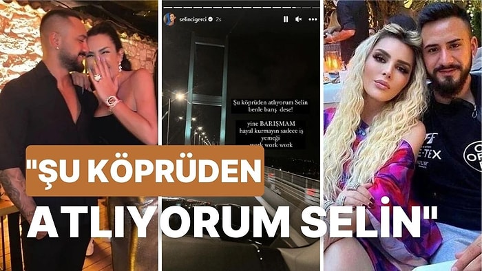 Selin Ciğerci ve Gökhan Çıra'nın Birbirlerine Boğaz Köprüsü Üzerinden Yaptıkları Gönderme Kafaları Yaktı