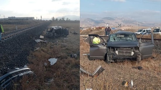 Tren, Minibüse Çarptı: 2 Kişi Ağır Yaralandı