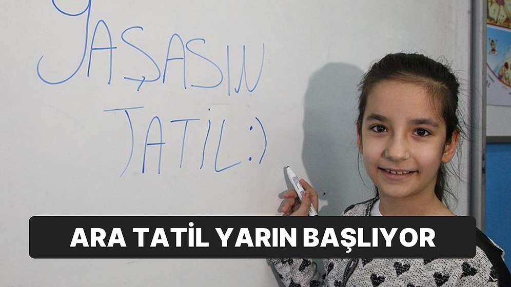 Tatil Başlıyor: Okullarda İlk Ara Tatil İçin Son Ders Zili Yarın Çalacak
