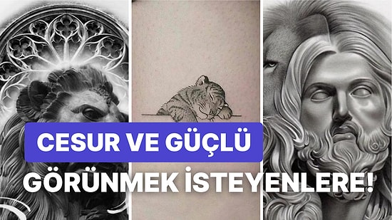 Vücudunda Cesur Bir Figür Taşımak İsteyenlerin Vazgeçemeyeceği En İyi 40 Aslan Dövmesi Fikri