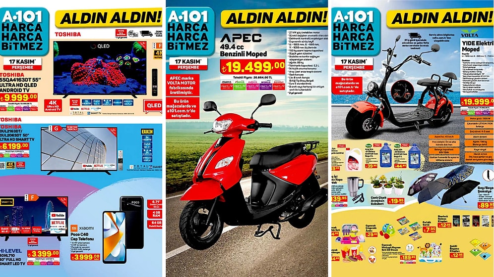 17 Kasım 2022 A101 Aldın Aldın Kataloğu