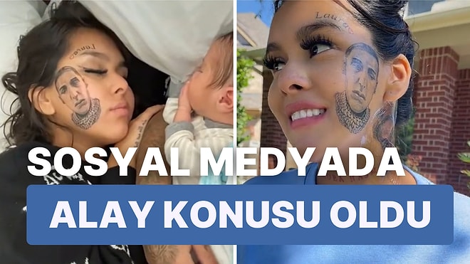 Bu Hangi Seviye? Kendisini Aldatan Eşiyle Barışmak İçin Onun Yüzünü Yanağına Dövme Yaptıran Bi' Acayip Kadın