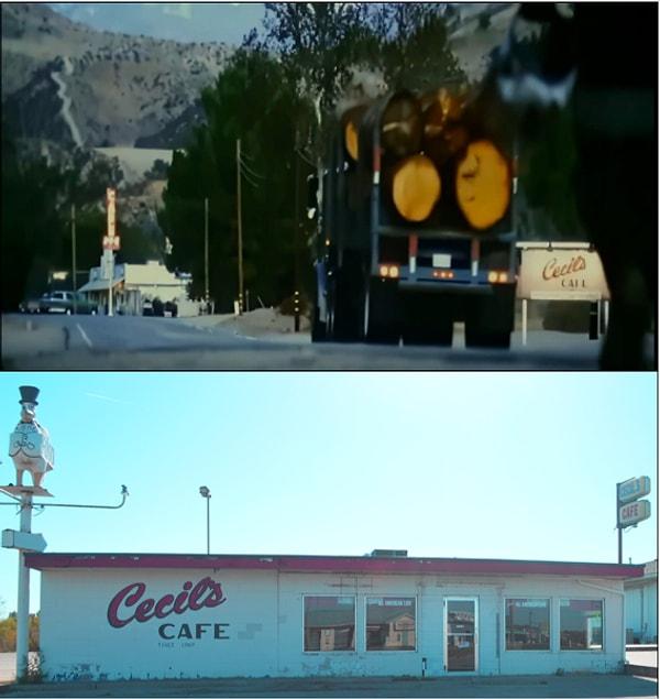 6. Top Gun: Maverick (2022) filminde yönetmen Joseph Kosinski, Marshalltown'un en popüler kafes Cecil's Cafe'ye bazı göndermeler yapıyor.