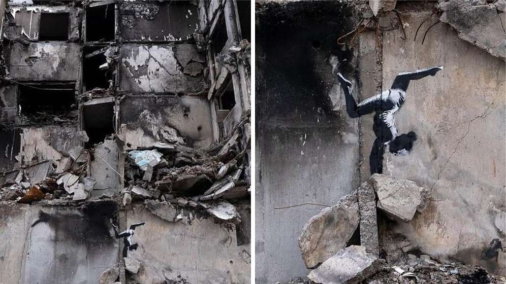 Aykırı İşlerin Sanatçısı Banksy Son Eseri ile Ukrayna'da Ortaya Çıktı!