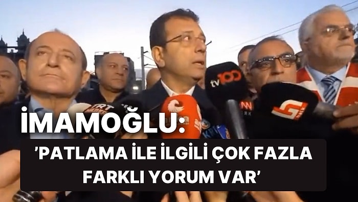 Patlamanın Ardından İstiklal’e Giden İBB Başkanı Ekrem İmamoğlu‘dan Açıklama: ‘Şu An Net Bir Bilgi Veremeyiz’