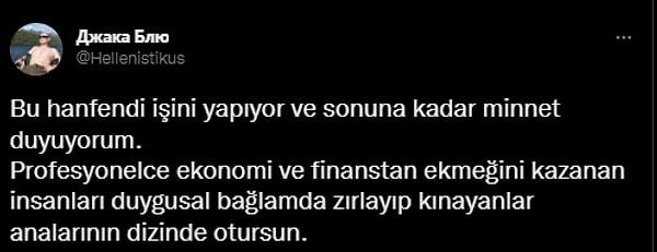 Bir gazetede uzun yıllardır Borsa yazıları yayımlayan gazeteci Zeynep Aktaş'ın paylaşımına kimileri destek verdi.