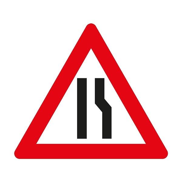 1. Görseldeki trafik işaretinin anlamı nedir?