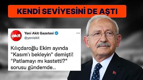 Yeni Akit Taksim Saldırısından Kemal Kılıçdaroğlu'nu Sorumlu Tuttu!