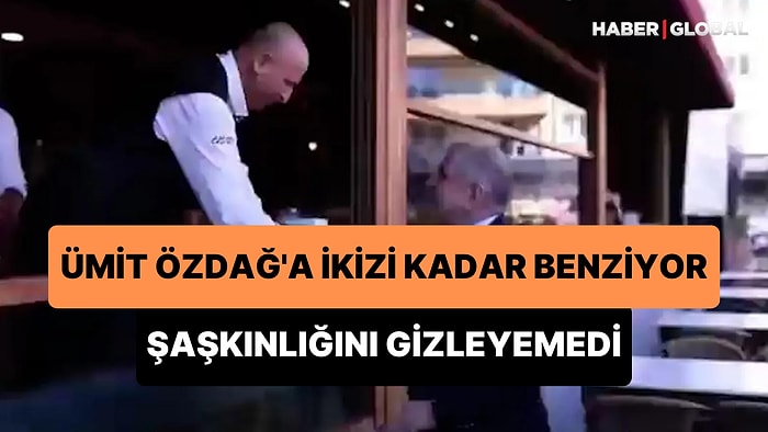 Ümit Özdağ Kendisine İkizi Kadar Benzeyen Esnaf Karşısında Şaşkınlığını Gizleyemedi