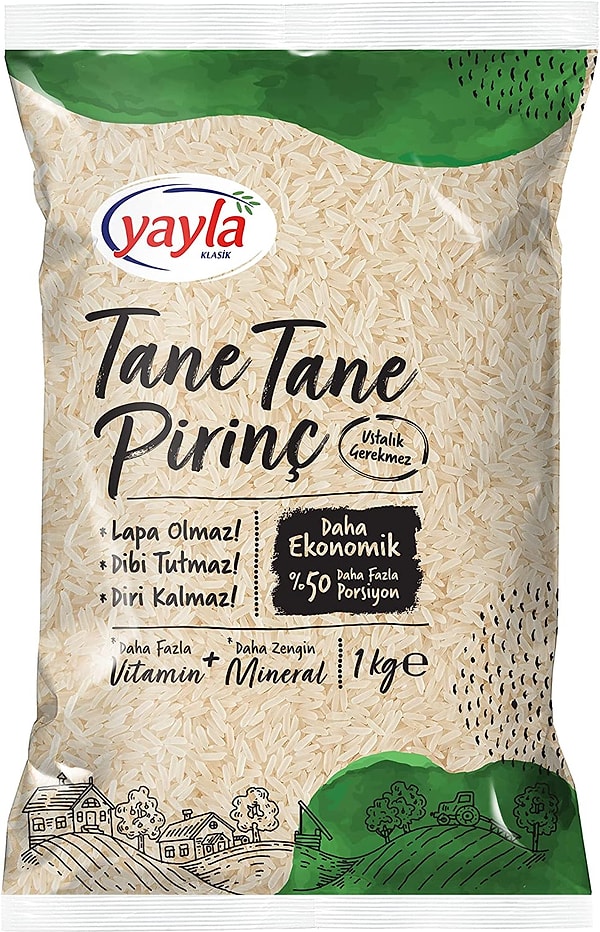 4. Yayla Tane Tane Pirinç 1 Kg