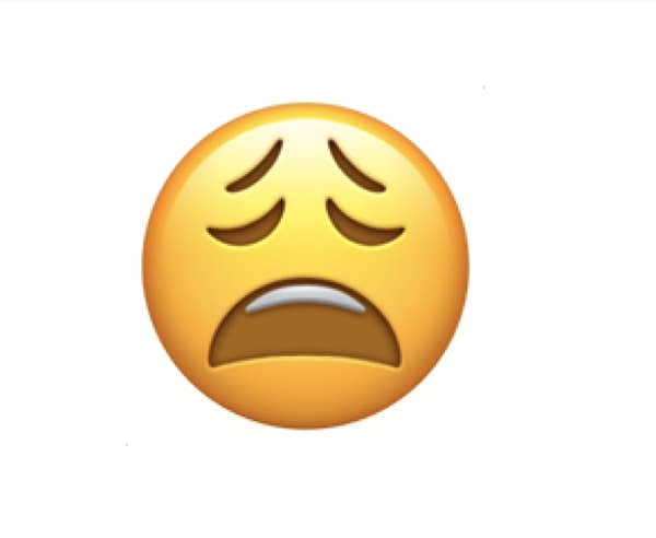 3. Bıkkın suratlı emoji: