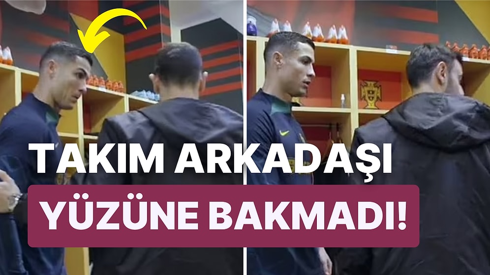 Cristiano Ronaldo Soyunma Odasındayken İçeri Giren Bruno Fernandes'in Buz Gibi Tavrı Sosyal Medyayı Salladı!