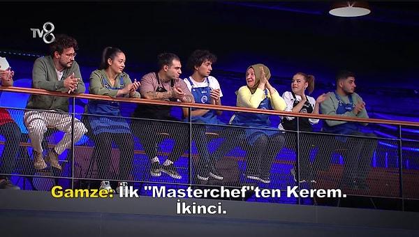Bir diğeri ise ilk sezonun ikincisi olan Kerem. Herkes çok özlemiş MasterChef Türkiye yarışmacısı olmayı, diğerlerine kıymet bilmeleri için tavsiyeler veriyorlar.