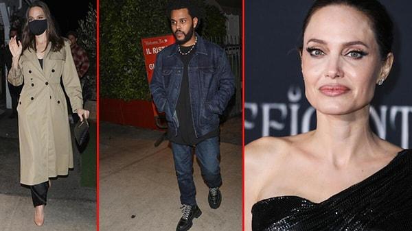 Jolie'nin genç şarkıcı The Weeknd ile birkaç kez yemeğe çıkması,