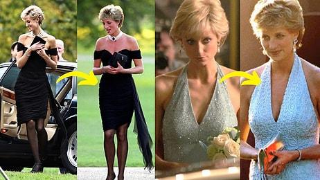 The Crown'un Yeni Yayınlanan Sezonundan Prenses Diana'nın Gerçek Görünümlerinden Esinlenilmiş 17 Kombin