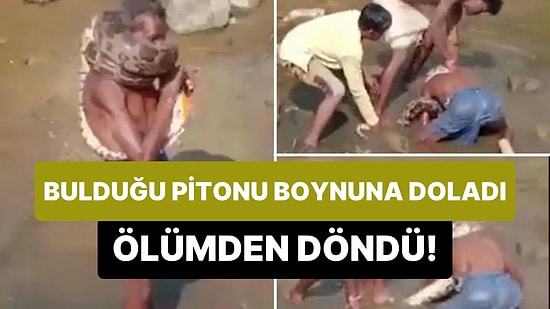 Erkekler Neden Az Yaşar? Dere Yatağında Bulduğu Pitonu Boynuna Dolayan Sarhoş Adamın Ölümden Döndüğü Anlar