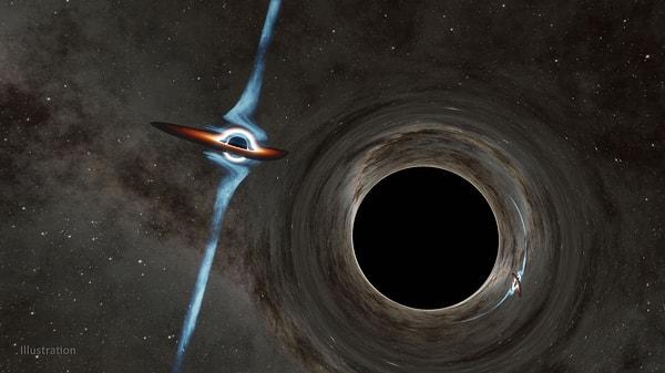 Karşılaştırma için; yerçekimi dalgalarıyla bulunan kara delikler genellikle Güneş'in onlarca katı kütlesindedir.