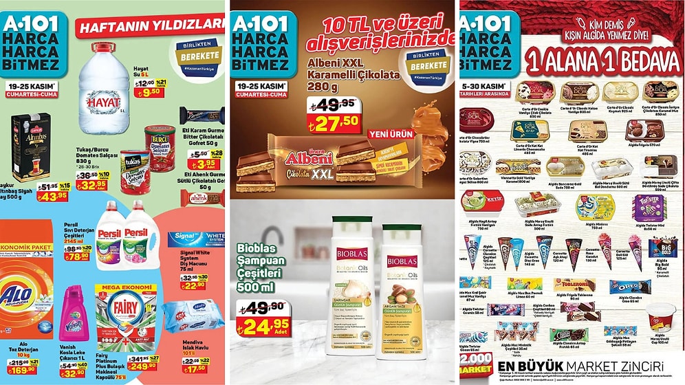 19 - 25 Kasım 2022 A101 Haftanın Yıldızları Kataloğu