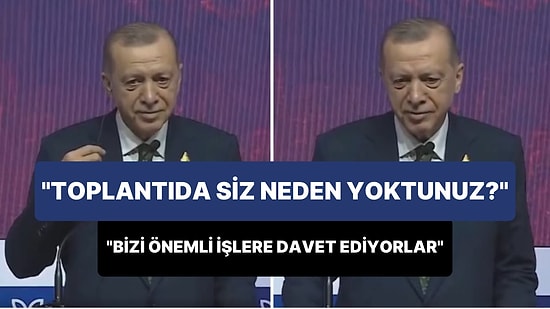 Muhabirin 'Siz Neden Toplantıda Yoktunuz?' Sorusuna Erdoğan: 'Bizi Önemli İşlere Davet Ediyorlar'