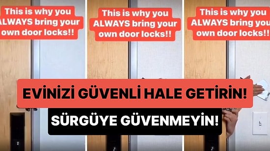 Bu Yönteme Dikkat! Evinizi Güvenli Hale Getirmek İçin Kapıdaki Sürgüyü Değil Kilidi Kullanın