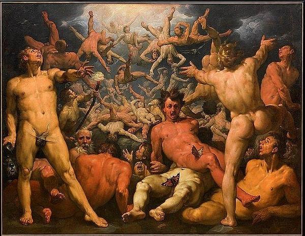 11. Mitolojiye ilgi duyanlar hiç merak etmesin, Hollandalı ressam Cornelis van Haarlem'in Titanların Düşüşü' tablosunun hikayesini de anlattık.