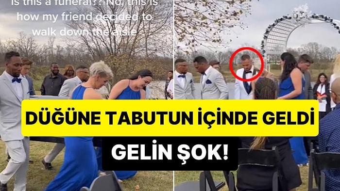 Yok Artık Daha Neler?! Düğüne Tabutun İçinde Gelerek Geline Kalp Krizi Geçirten Damat