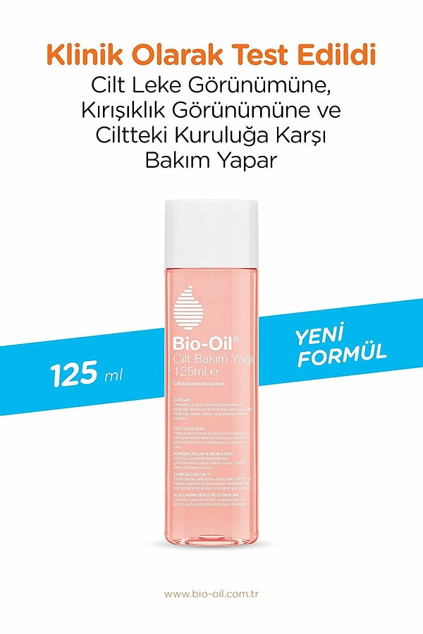 10. Cildinize en iyi bakımı sunmak için BIO-OIL Cilt Bakım Yağı...