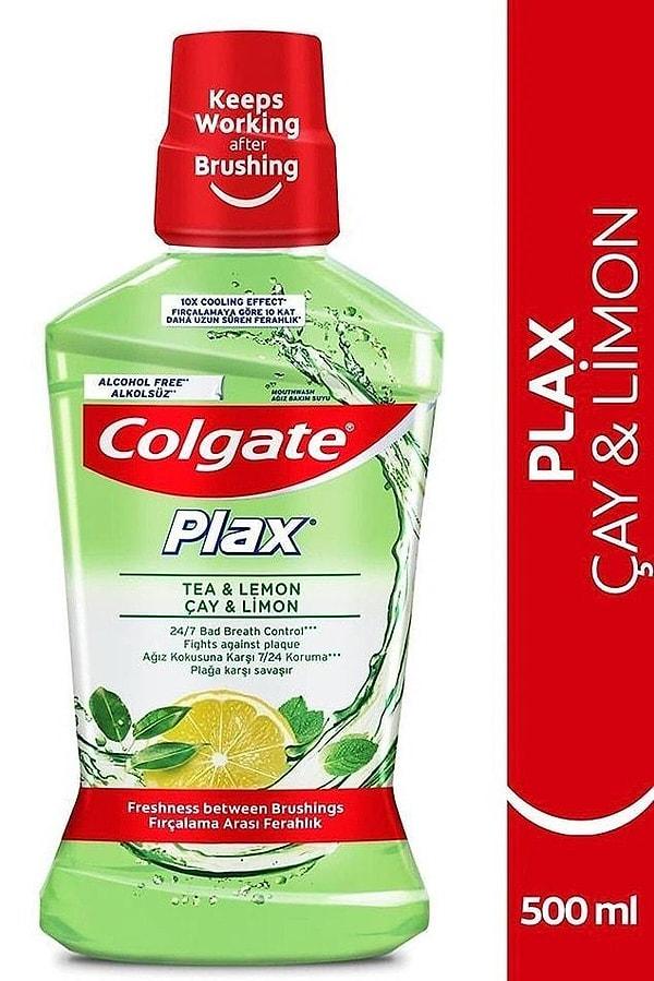 10. Colgate Plax Çay ve Limon Plağa Karşı Alkolsüz Ağız Bakım Suyu