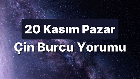 20 Kasım Pazar Çin Burcuna Göre Günün Nasıl Geçecek?