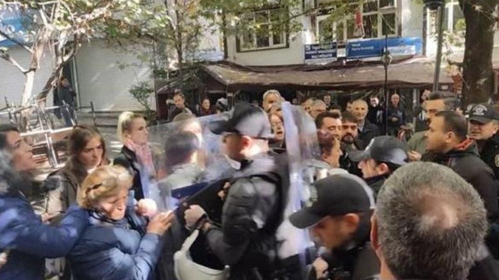 HDP’lilerin ‘Pençe Kılıç Hava Harekatı’ Protestosuna Polis Müdahale Etti