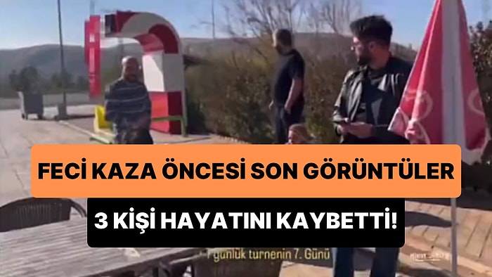 Tiyatrocuları Taşıyan Araç Kaza Yapmış 3 Kişi Hayatını Kaybetmişti: Kaza Öncesi Son Görüntüleri Ortaya Çıktı