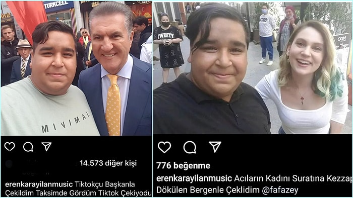 Ünlülerle Çektirdiği Selfielere Yaptığı Açıklamalarla Güldüren Sosyal Medya Fenomeni