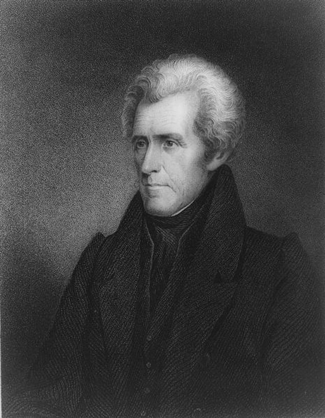 2. Başkan Andrew Jackson, ailesi öldürmeye çalışsa da yatak odasında beyaz fare ailesiyle yaşamıştır.