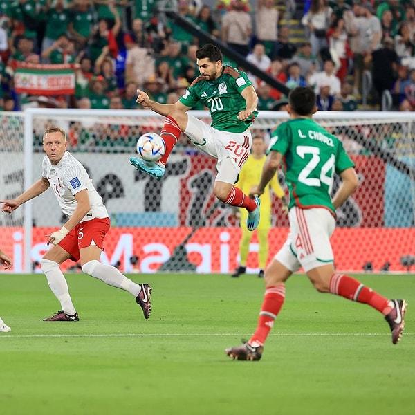 Günün 3. maçında Arjantin'in grubunda yer alan Meksika ve Polonya kozlarını paylaştı. Maç 0-0 berabere tamamlandı.