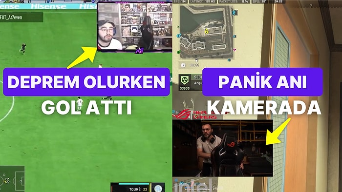 Depreme Twitch'te Yakalanan Yayıncılar Panik Anlarını Saniye Saniye Kaydetti