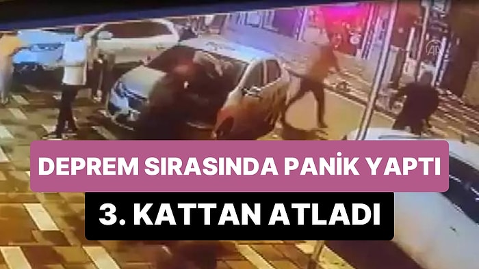 Düzce Depremini Bolu'da Hisseden Bir Vatandaş Panikle 3. Kattan Atladı