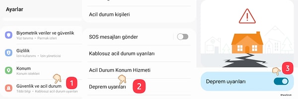 Android Deprem Uyarı Sistemi nasıl aktif edilir?