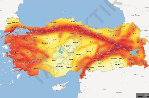 Afet ve Acil Durum Yönetimi Başkanlığı, Türkiye Deprem Tehlike Haritaları